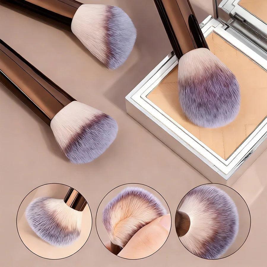 Set de 13 Brochas de Maquillaje con Mango de Aluminio
