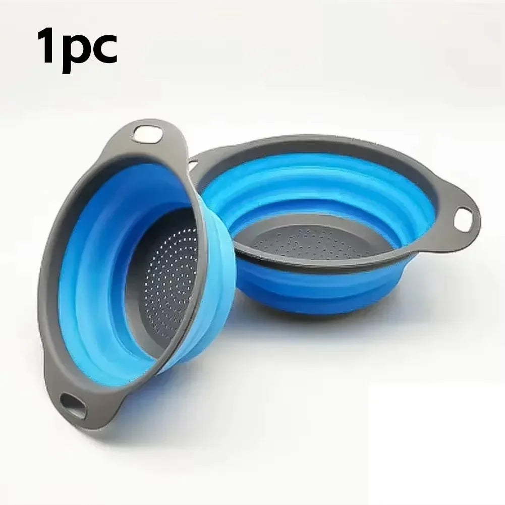 Colador plegable redondo para frutas y verduras