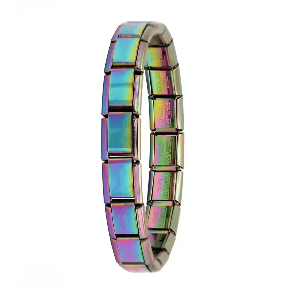 Pulsera elástica de acero estilo italiano