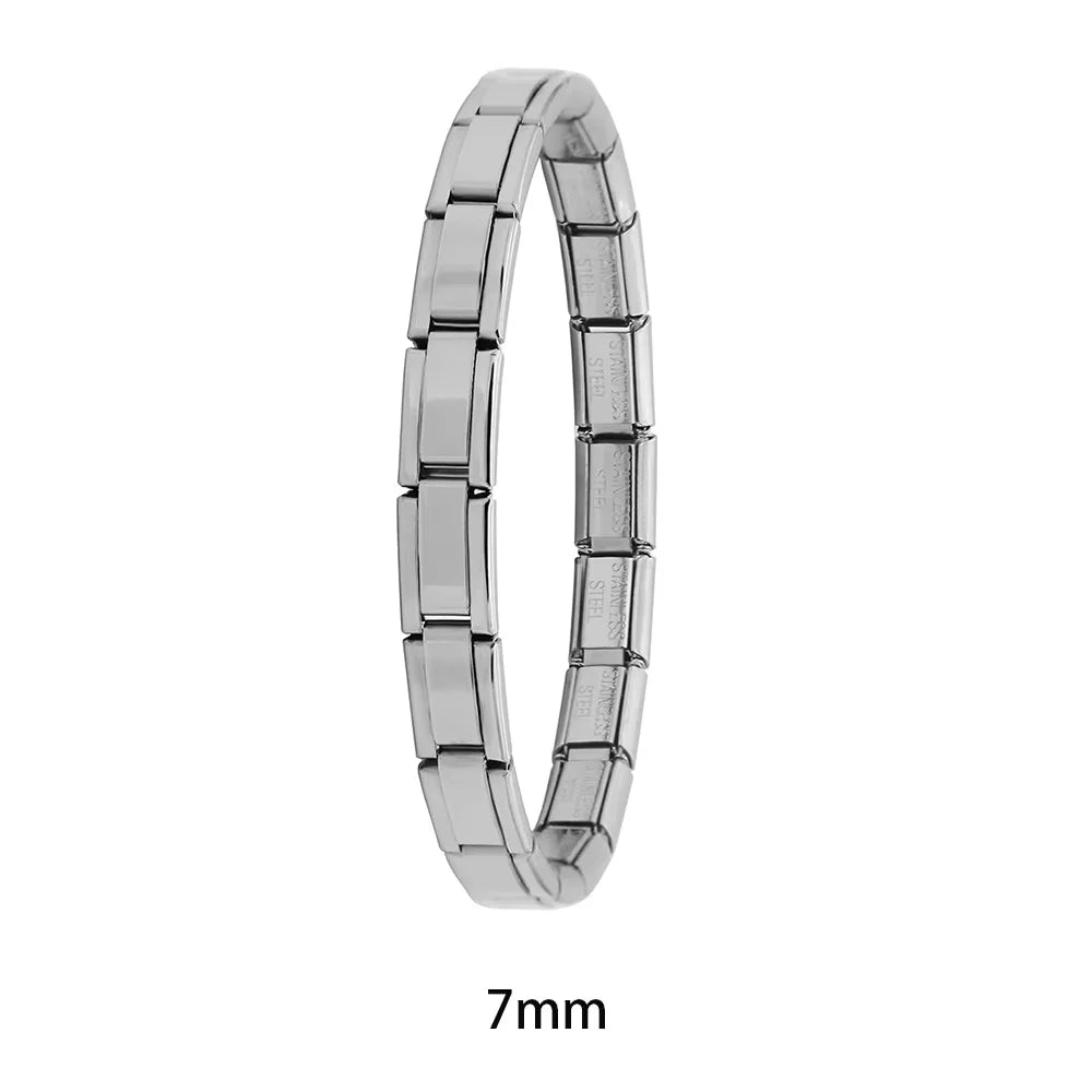 Pulsera elástica de acero estilo italiano
