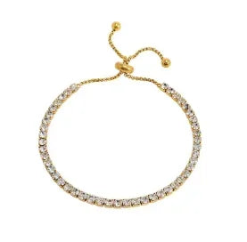 Pulsera de acero con corazón y circonias