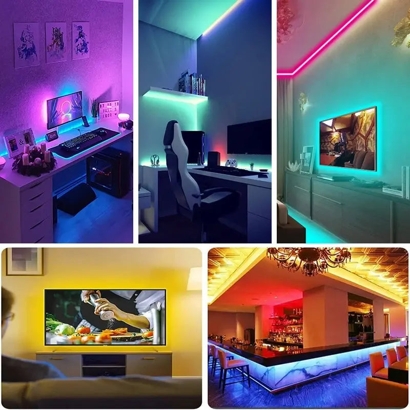 Tira LED RGB para TV con control de 3 teclas