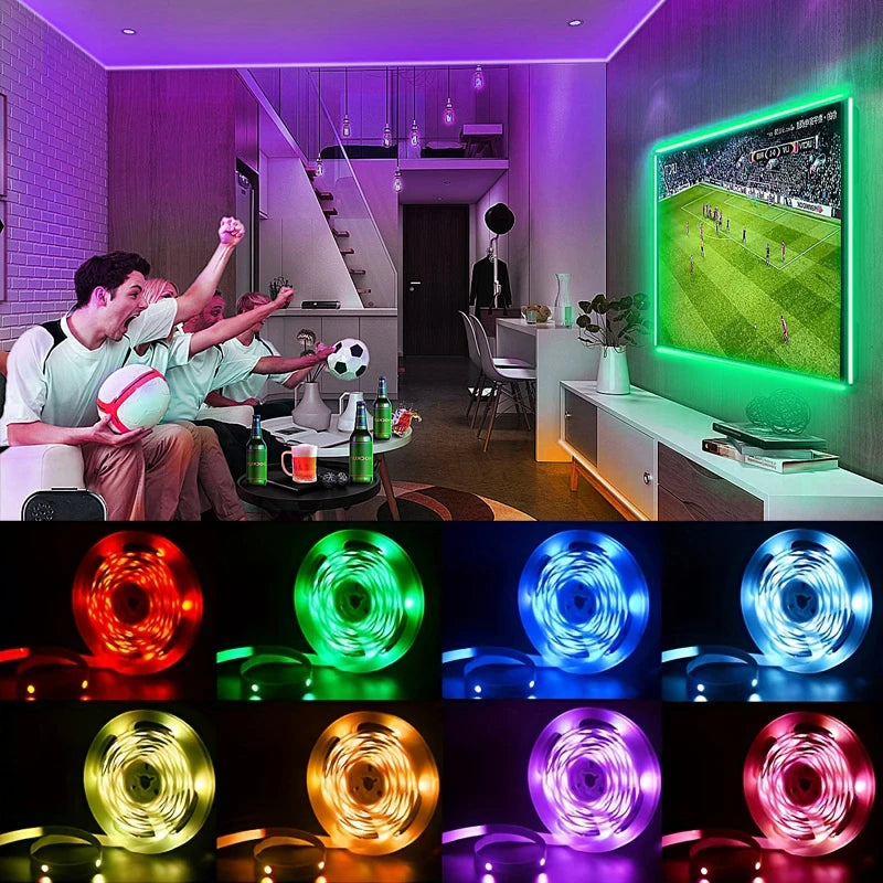 Tira LED RGB para TV con control de 3 teclas