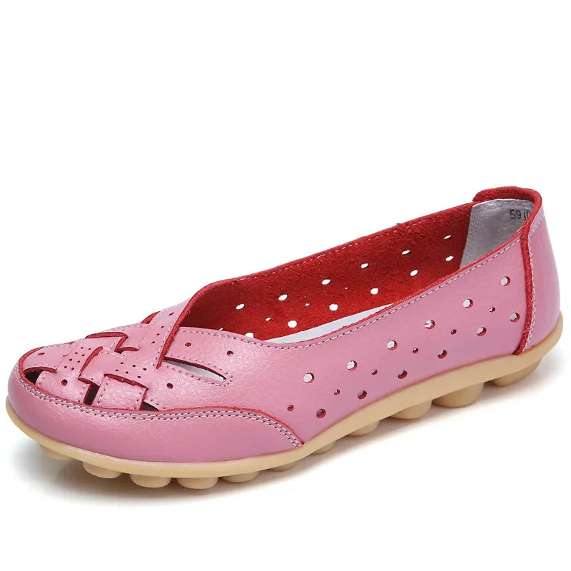 Mocasines calados de mujer