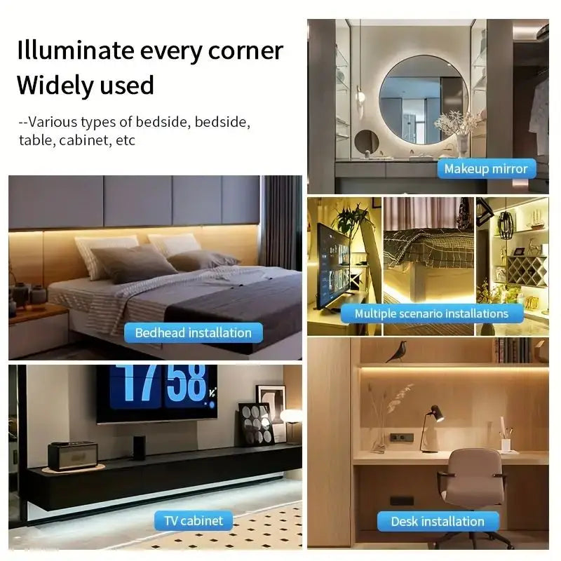 Tira LED COB Flexible con Dimmer Táctil USB 5V