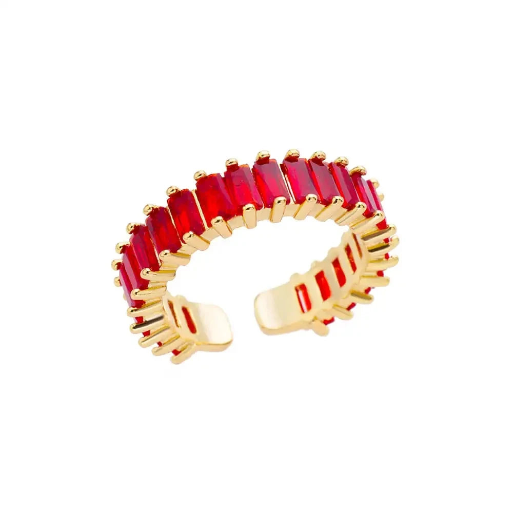 Anillo de acero 316L dorado Clásico