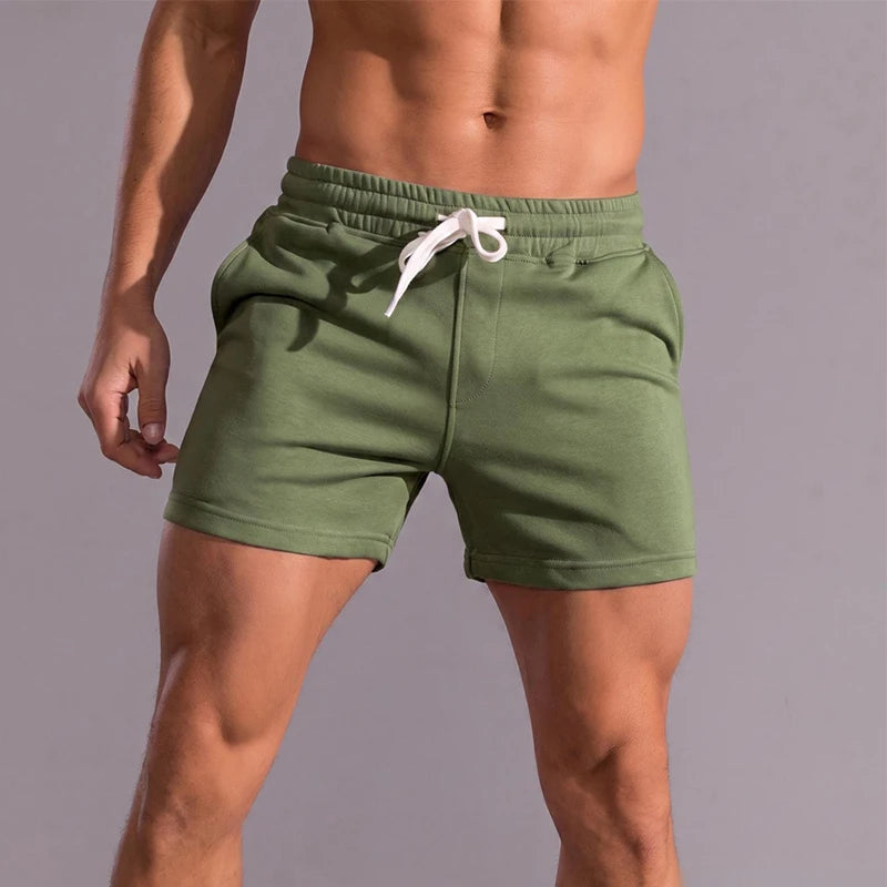 Bermuda casual de algodón con cintura elástica