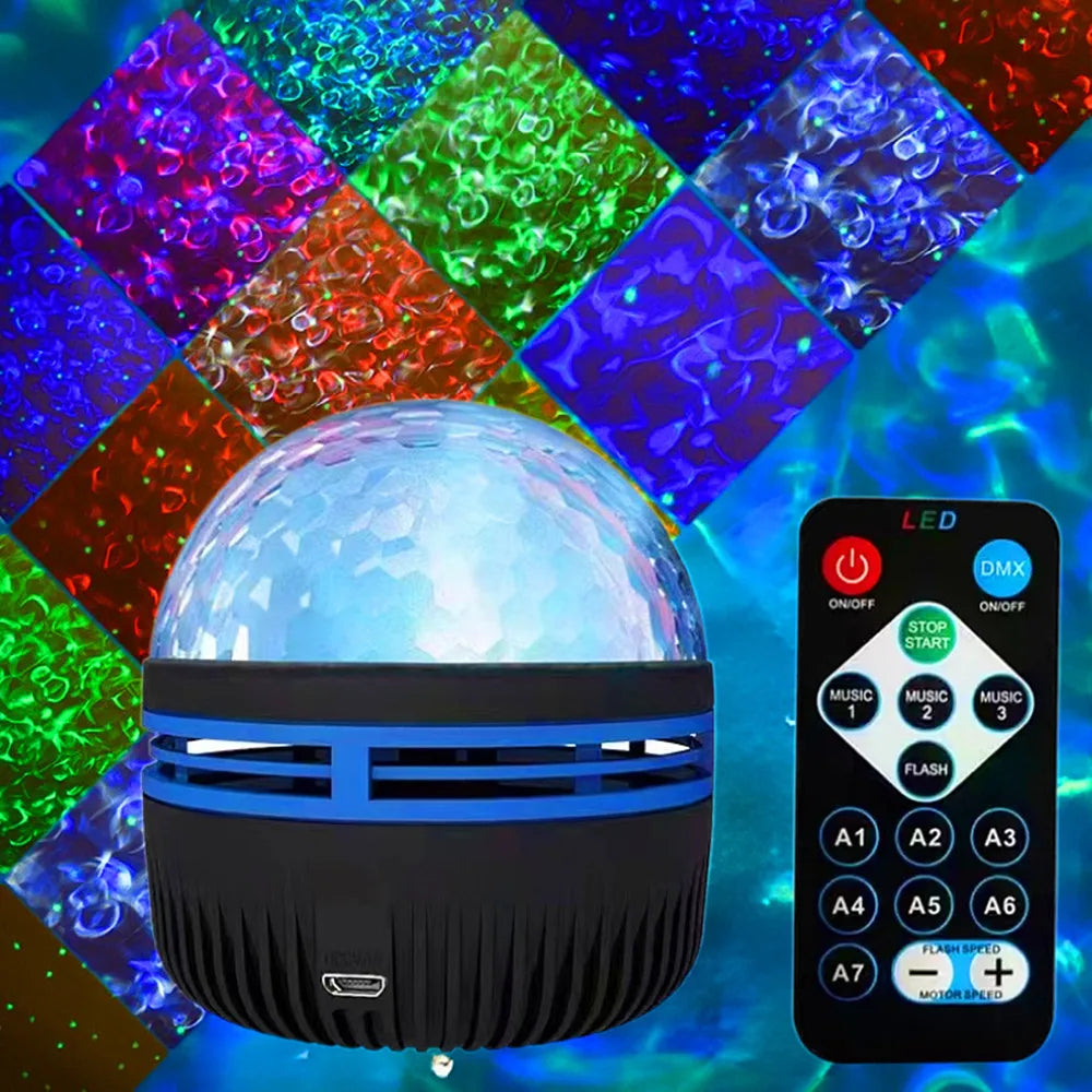 Proyector Galaxia Aurora LED con Control Remoto