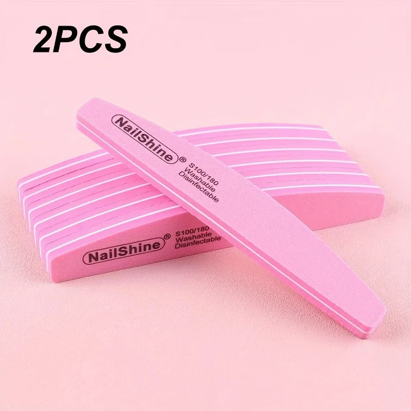 Set de limas pulidoras doble faz para uñas