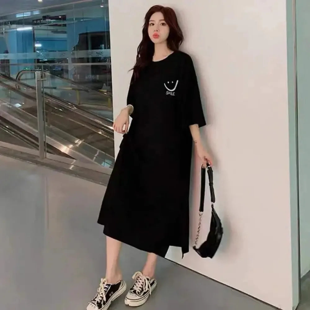 Vestido remera midi Letras Urbanas