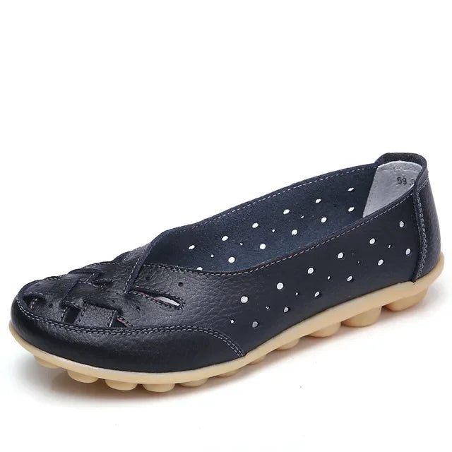 Mocasines calados de mujer