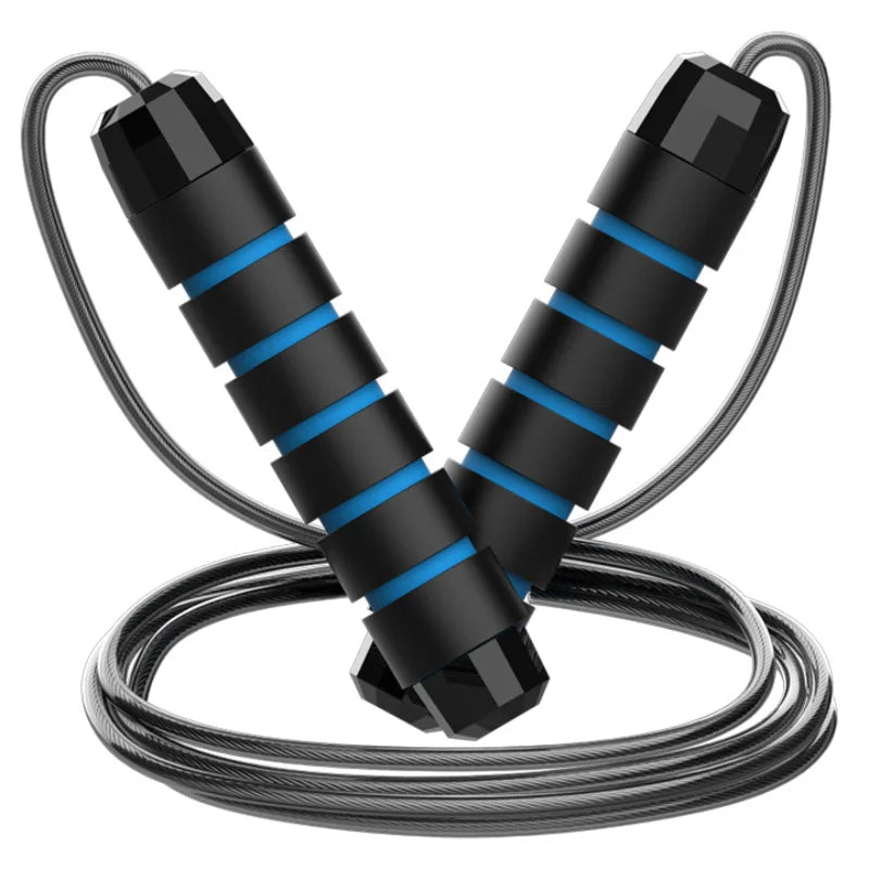 Soga para saltar con cable de acero y rulemanes