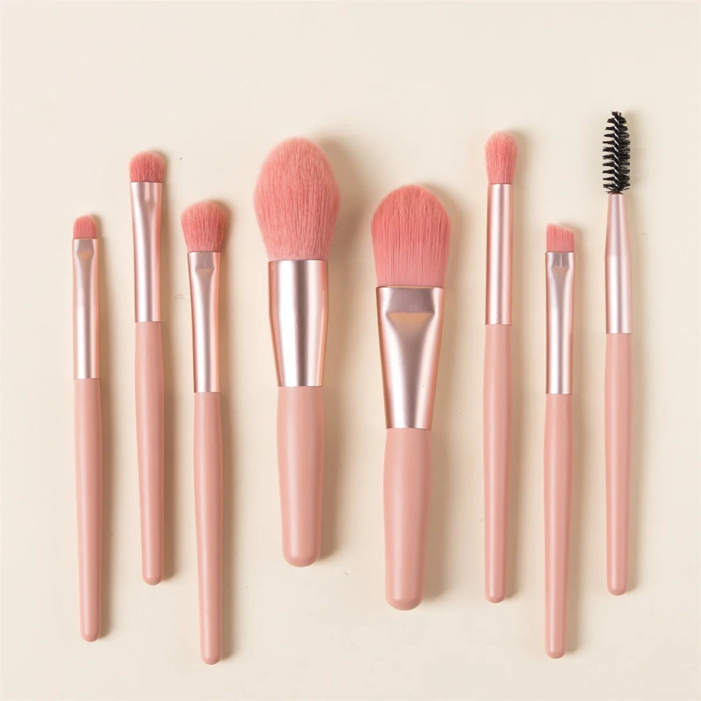 Set de Brochas de Maquillaje Mini Suaves x8