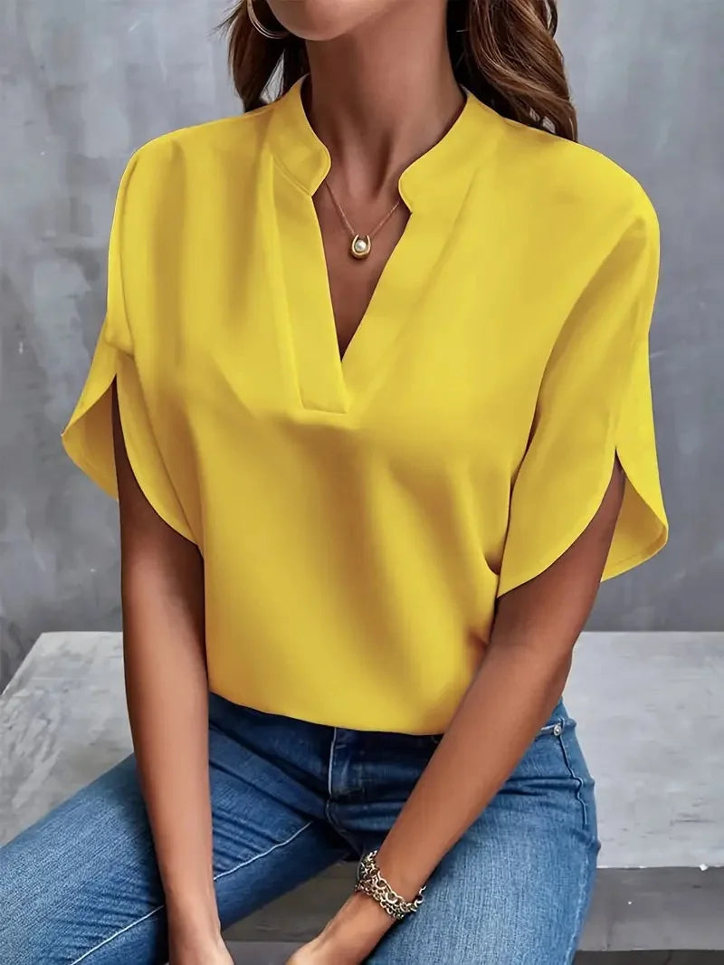 Blusa Siena de Escote en V y Calce Holgado