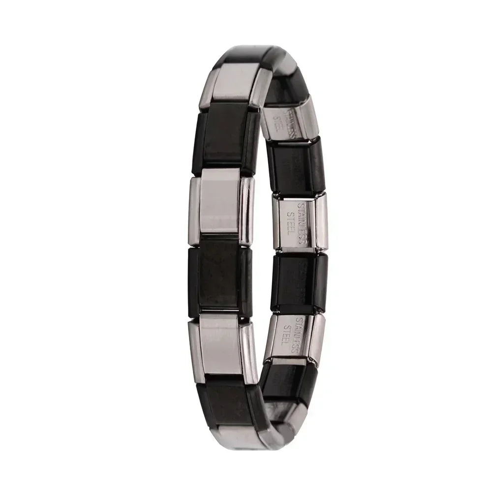 Pulsera elástica de acero estilo italiano