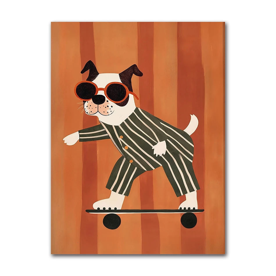 Lámina Canvas Animales para Cuarto Infantil