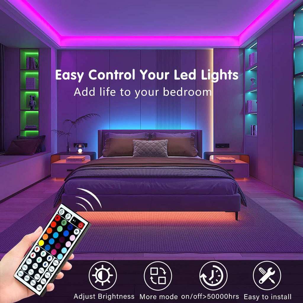 Tira LED RGB USB con control remoto