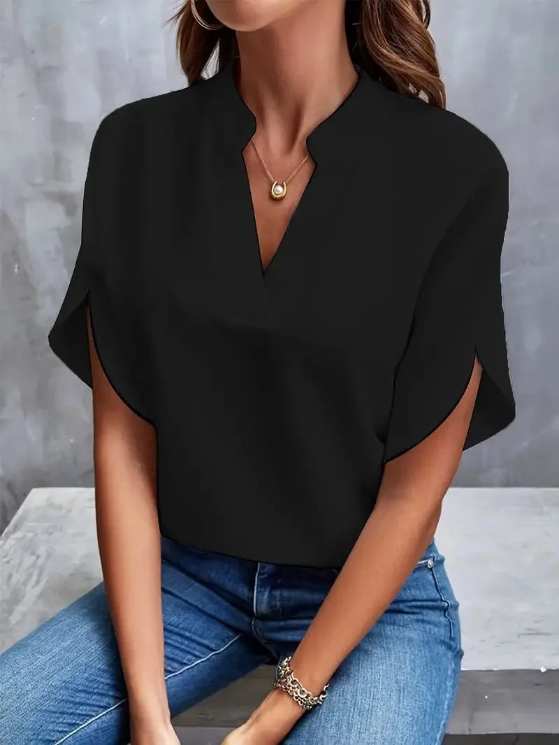 Blusa Siena de Escote en V y Calce Holgado