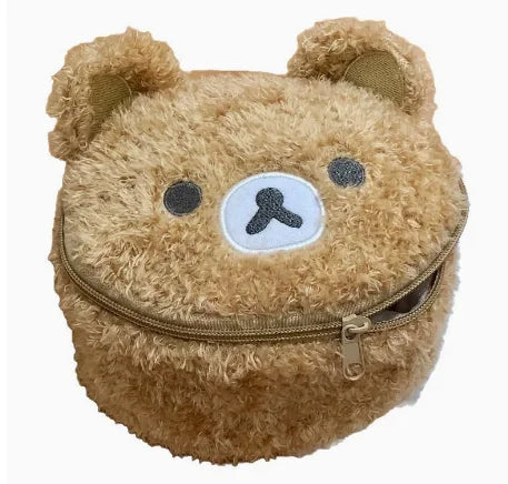 Neceser de Peluche Oso Canela