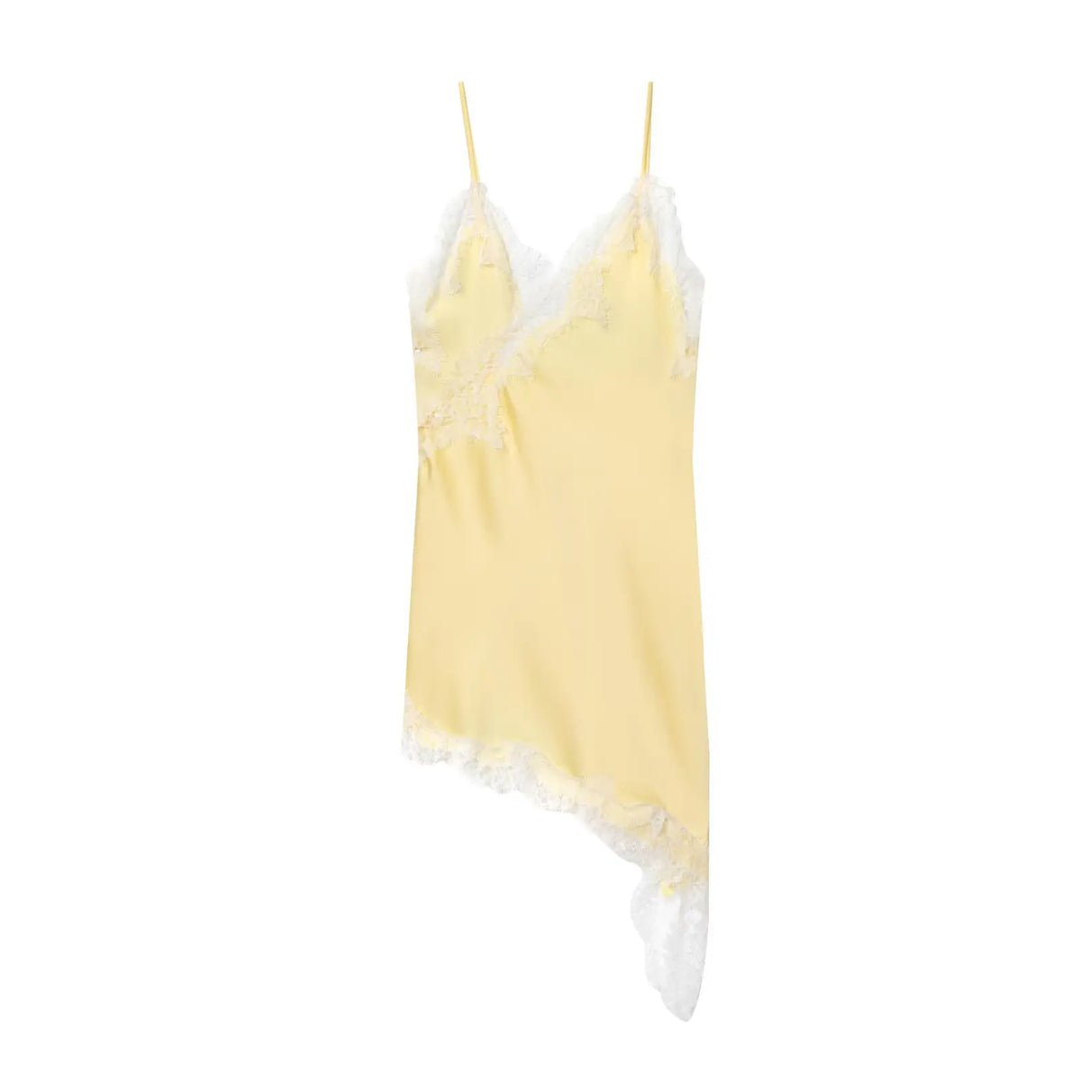Vestido mini satinado de breteles Vera