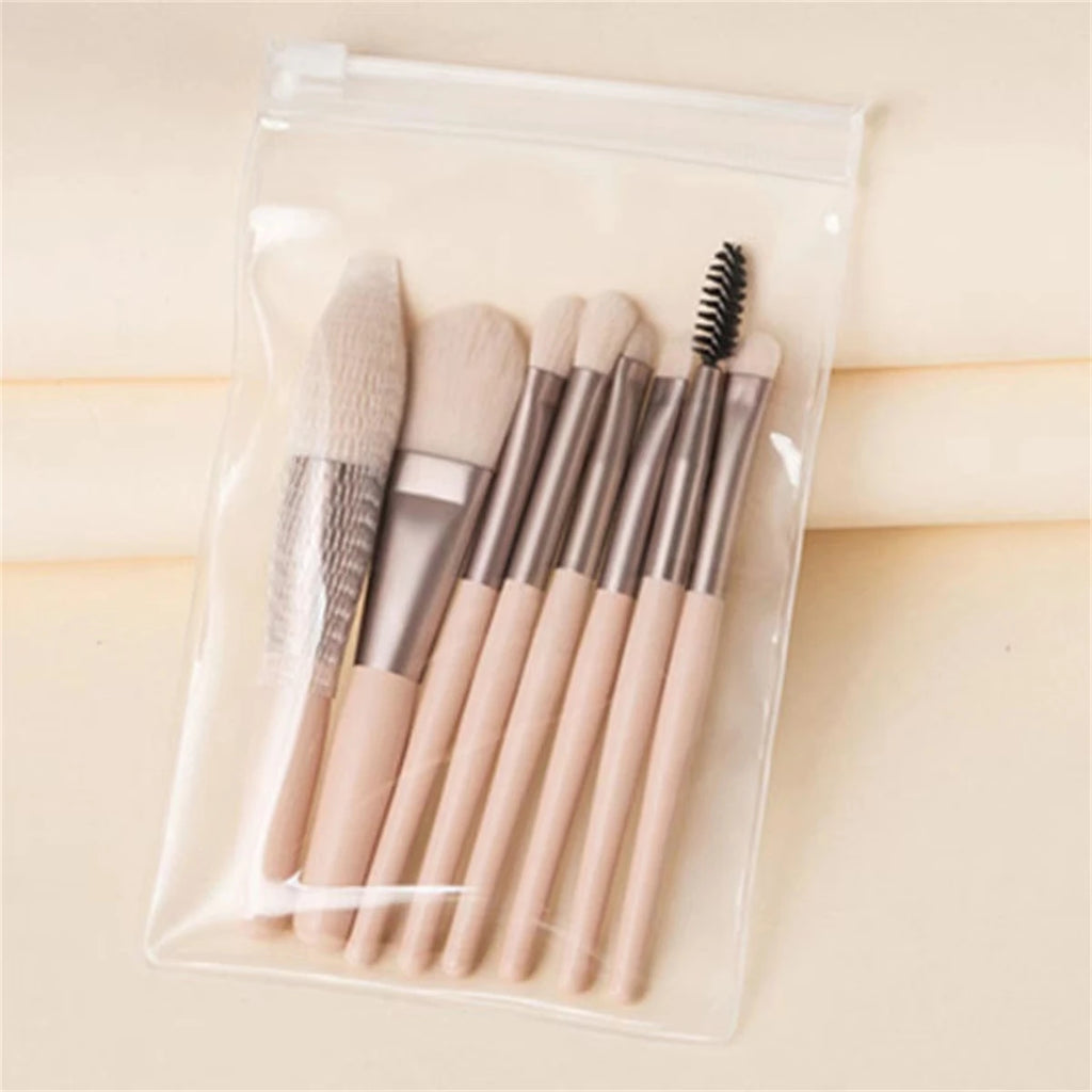 Set de Brochas de Maquillaje Mini Suaves x8