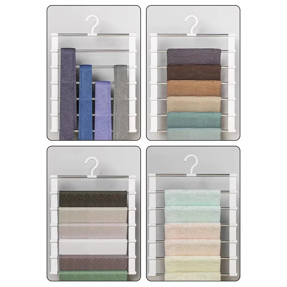 Percha múltiple plegable para pantalones