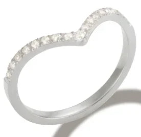 Anillo de acero con circonias Bruma
