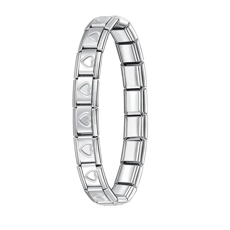 Pulsera elástica de acero estilo italiano