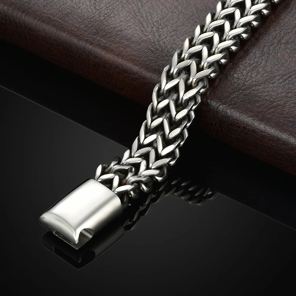 Pulsera Cadena Urbana Doble Hilera