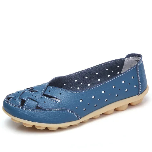 Mocasines calados de mujer