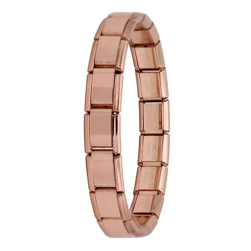 Pulsera elástica de acero estilo italiano