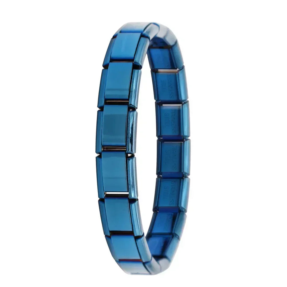 Pulsera elástica de acero estilo italiano
