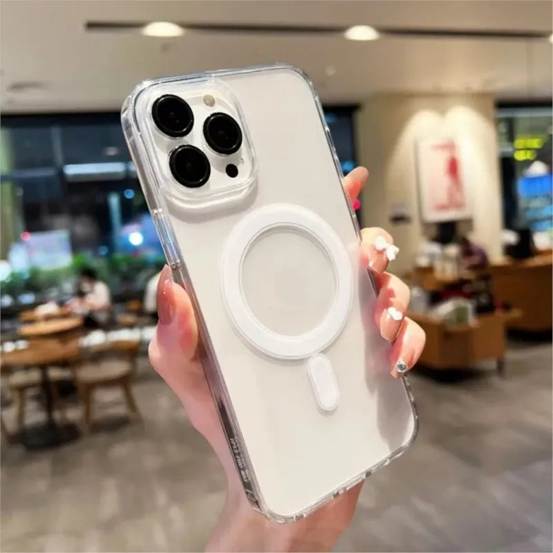 Funda Magnética Transparente Aura para iPhone