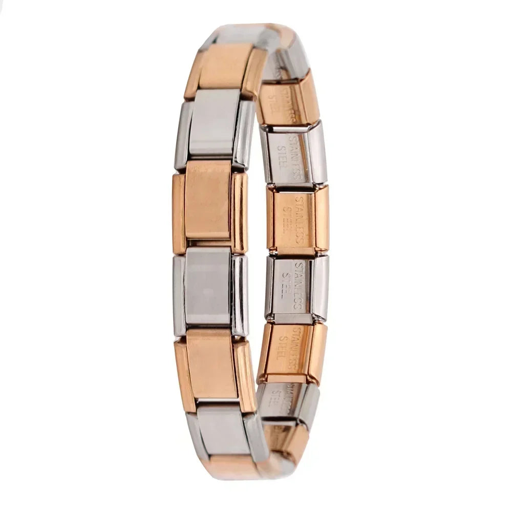 Pulsera elástica de acero estilo italiano