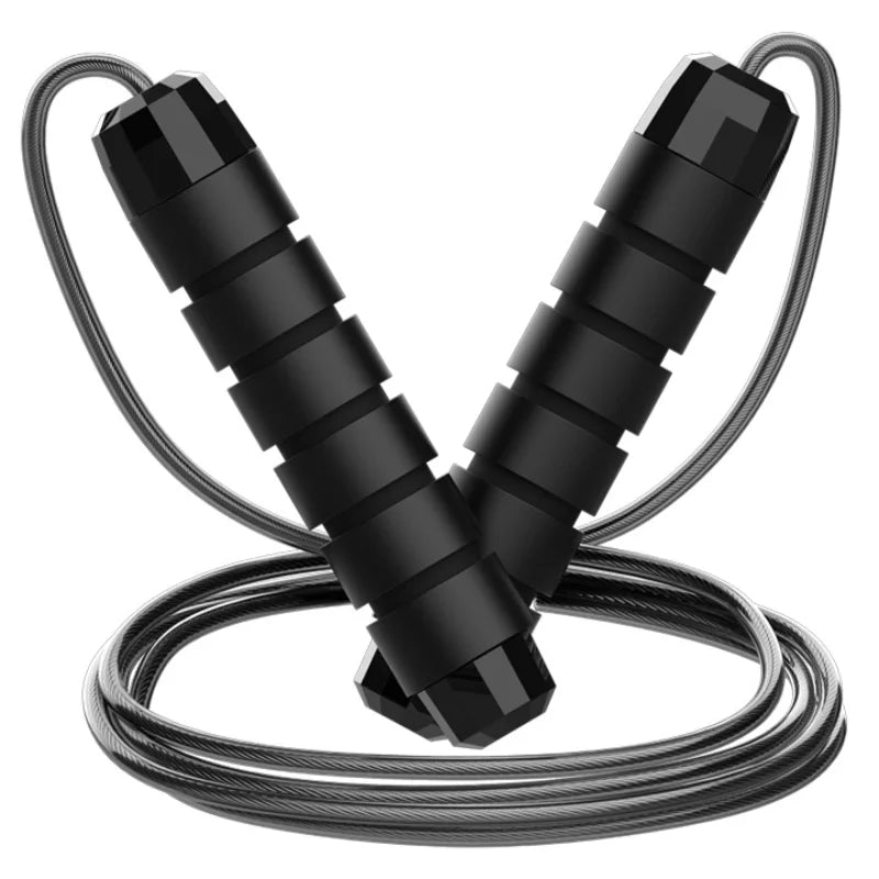 Soga para saltar con cable de acero y rulemanes