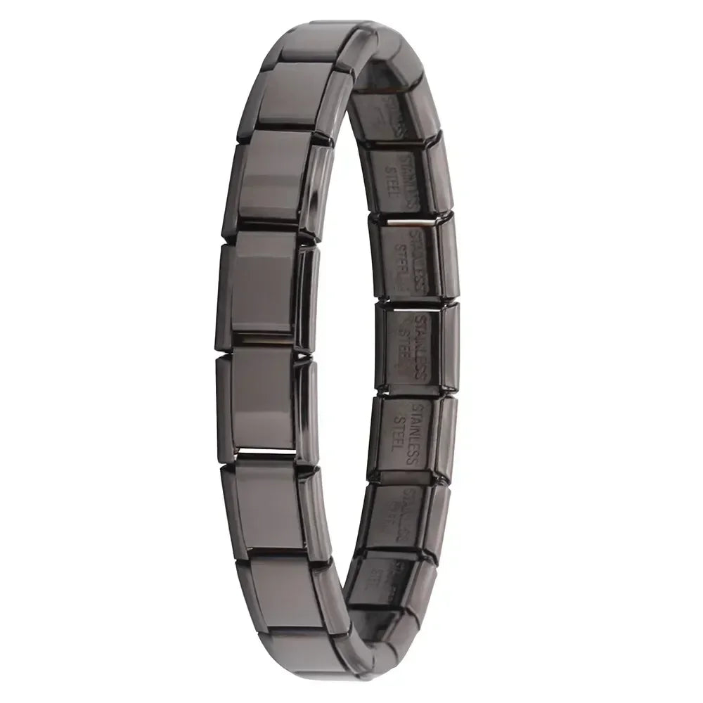 Pulsera elástica de acero estilo italiano