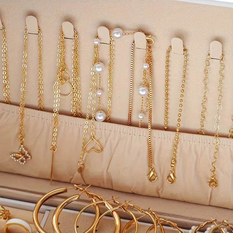 Set de bijouterie Mariposa y Perlas · 86 piezas