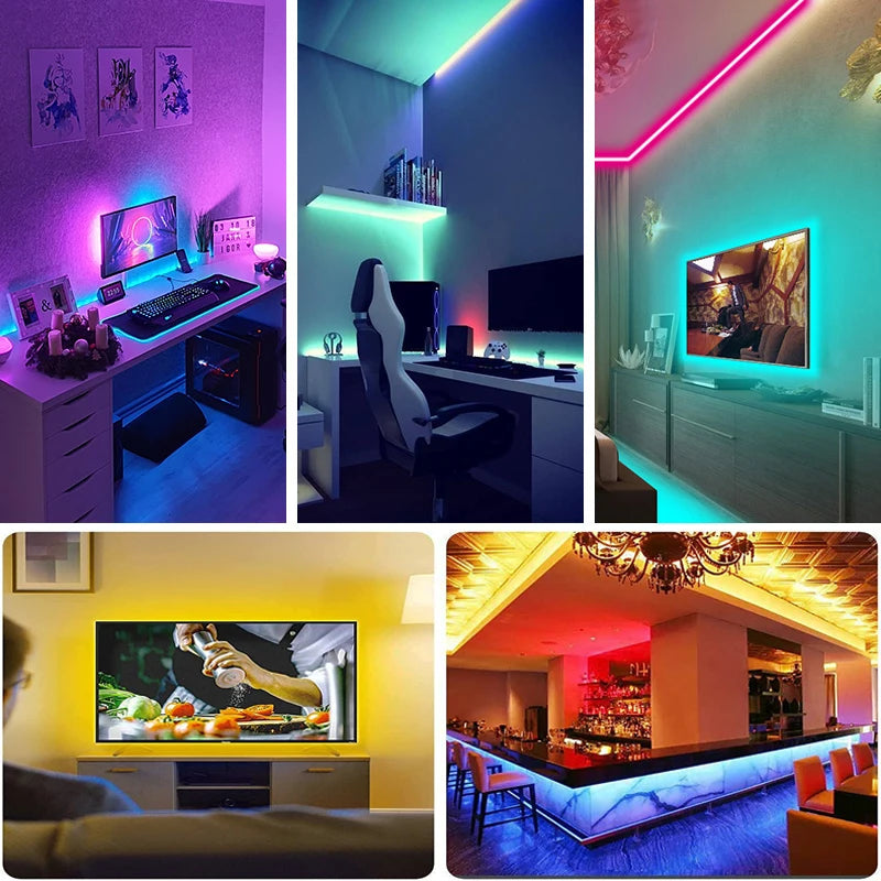 Tira LED RGB USB con control remoto