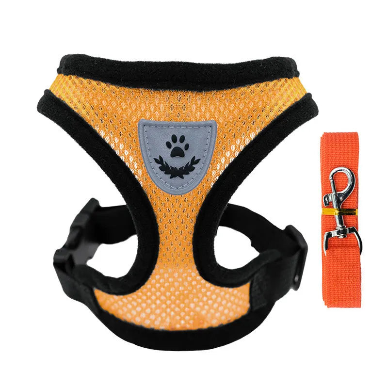 Arnés Chaleco de Malla para Perros y Gatos