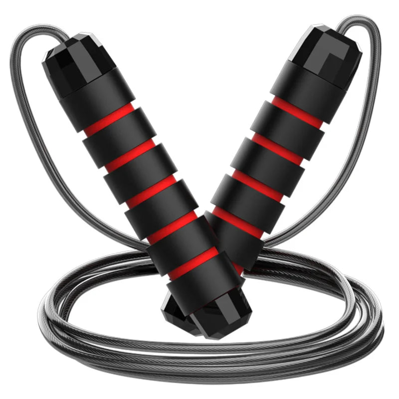 Soga para saltar con cable de acero y rulemanes