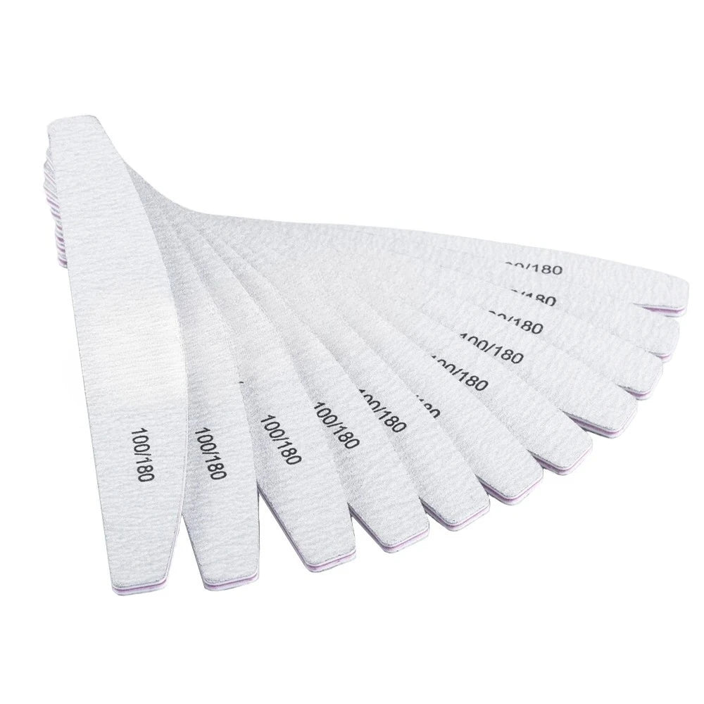 Set de 10 limas para uñas de doble cara