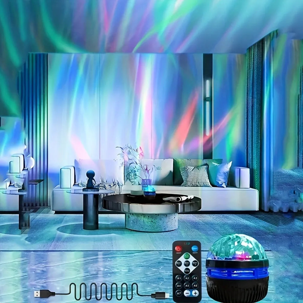 Proyector Galaxia Aurora LED con Control Remoto