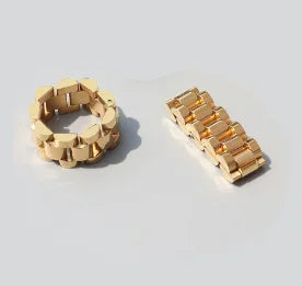 Anillo de acero con circonias Bruma