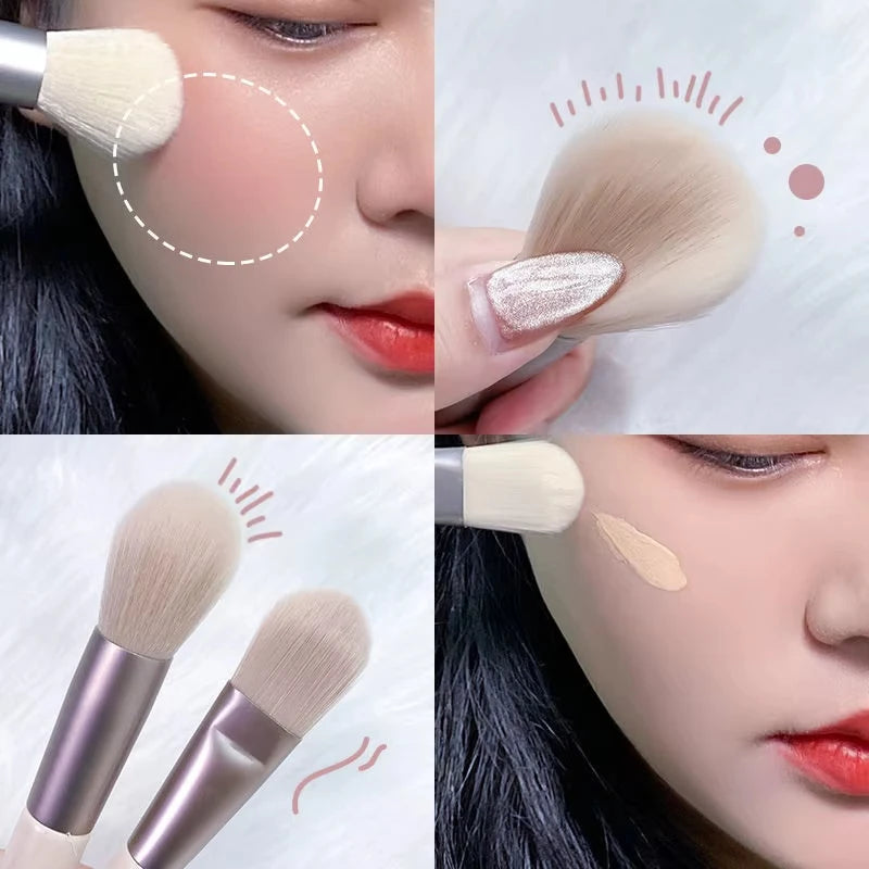 Set de Brochas de Maquillaje Mini Suaves x8