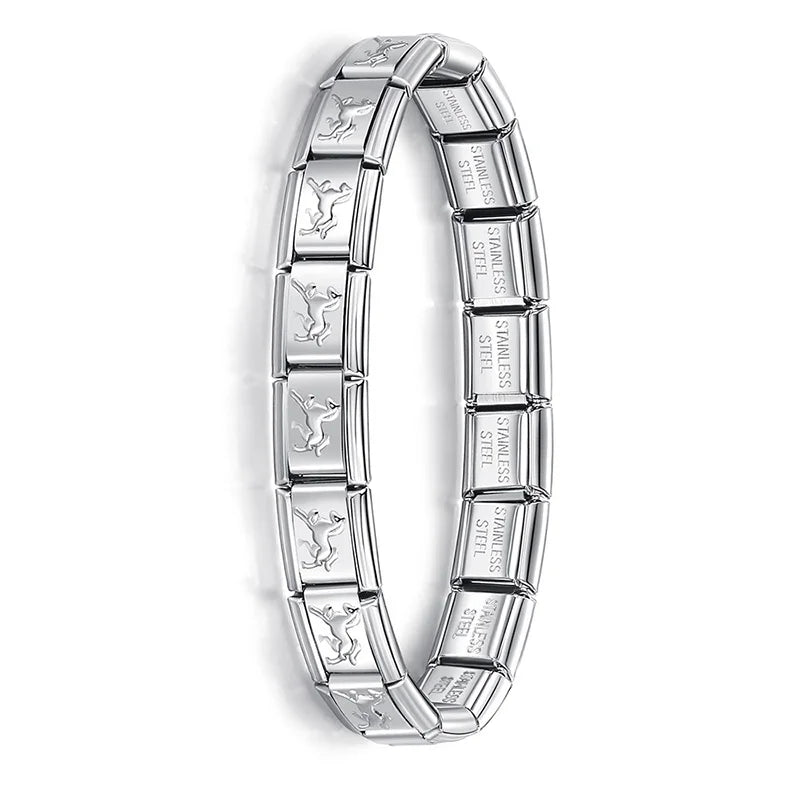 Pulsera elástica de acero estilo italiano