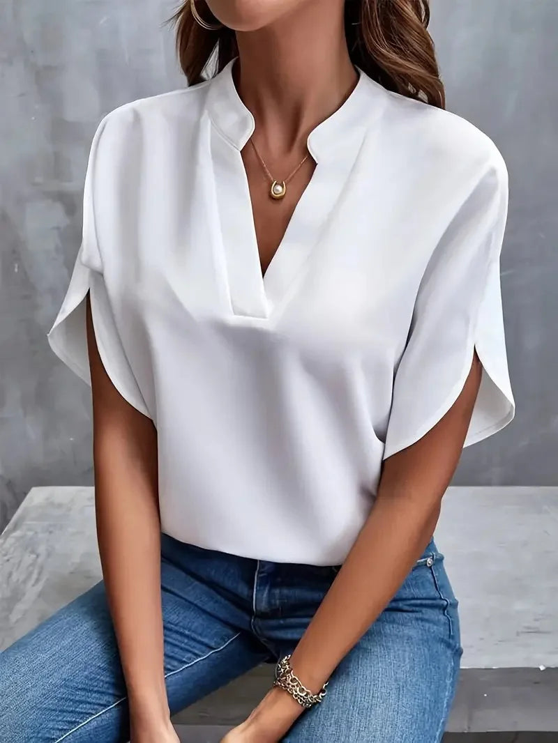 Blusa Siena de Escote en V y Calce Holgado