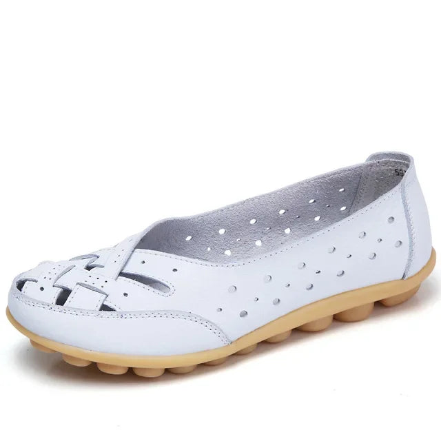 Mocasines calados de mujer