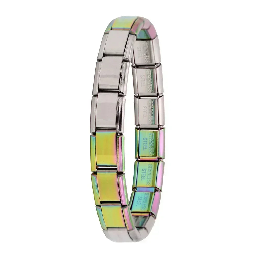 Pulsera elástica de acero estilo italiano