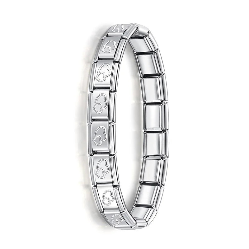Pulsera elástica de acero estilo italiano