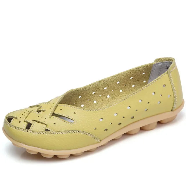 Mocasines calados de mujer